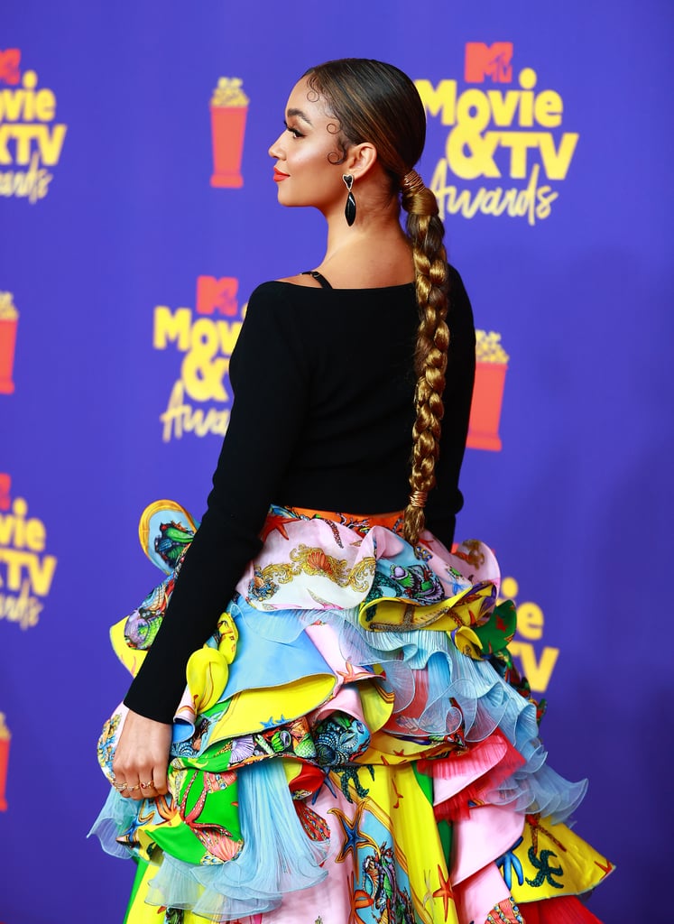 Madison Bailey's Baby Hairs and Long Braid at MTV Awards