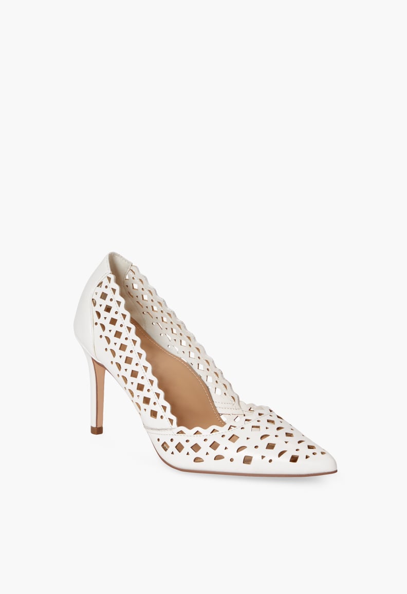 Ayesha Curry x JustFab Nina Heels in Bright White