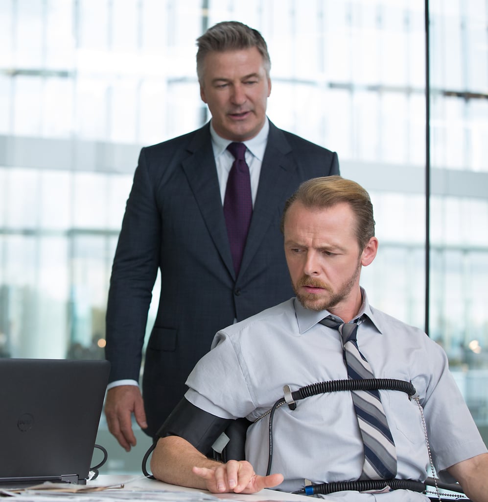 Alec Baldwin as Hunley and Simon Pegg as Benji.