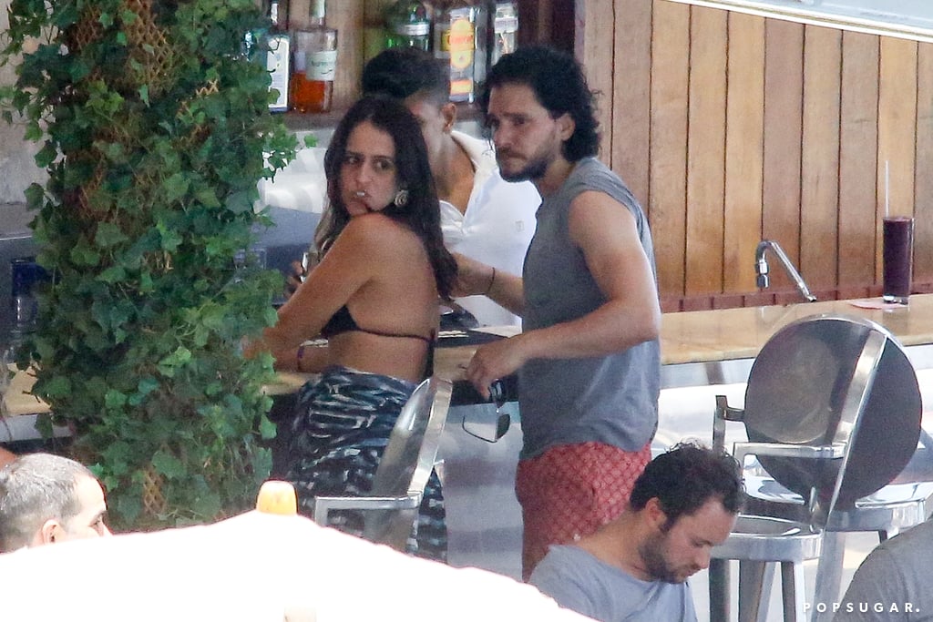 Kit Harington Shirtless by the Pool in Brazil Pictures