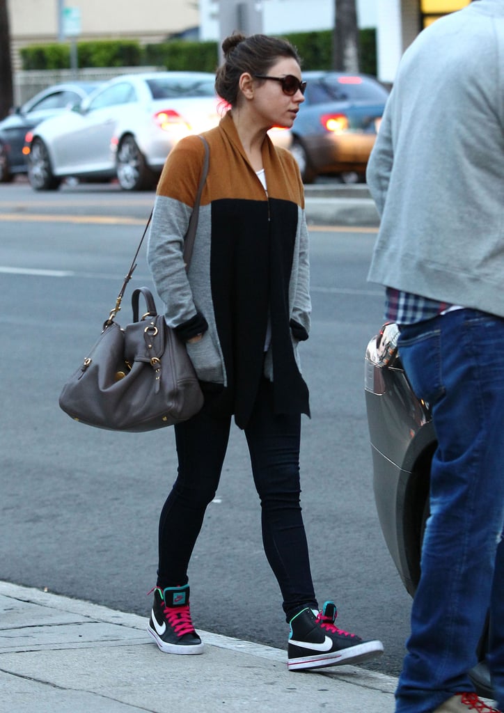 Mila Kunis and Ashton Kutcher Out in LA Post-Engagement