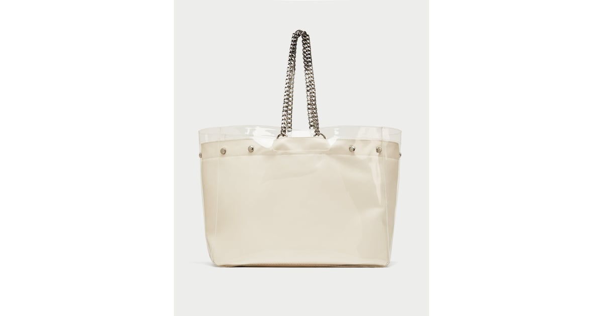 Zara Vinyl Tote Bag | How to Wear the PVC Trend | POPSUGAR Fashion Photo 17