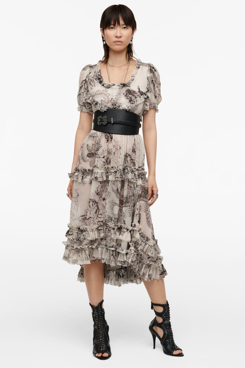 A Flowy Dress: Zara Printed Dress Limited Edition