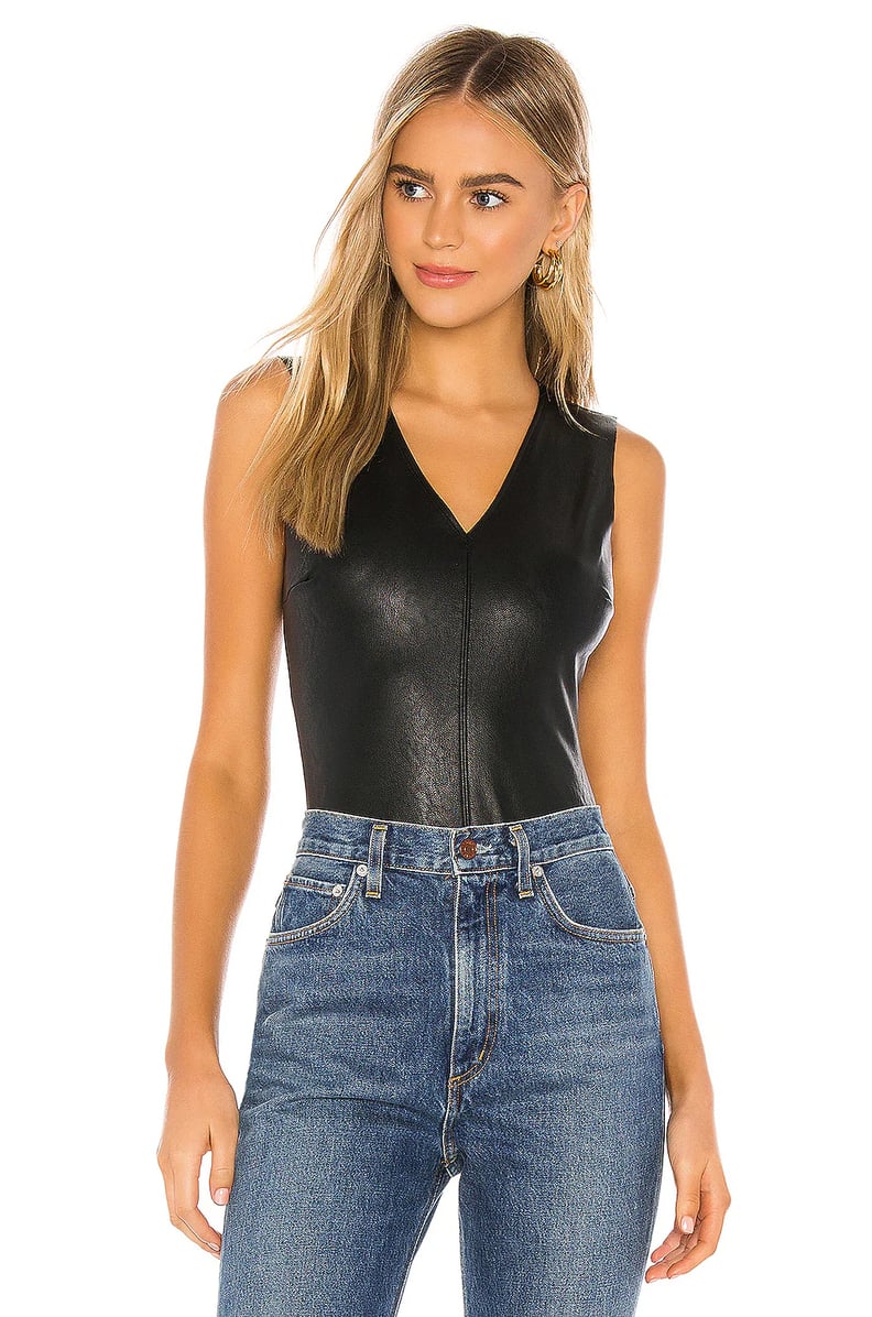 Best Faux-Leather Bodysuit