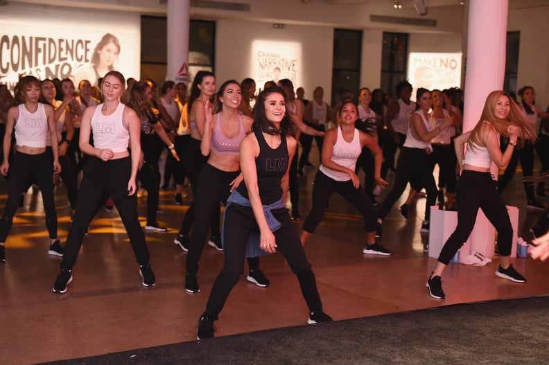 NEW YORK, NY - SEPTEMBER 27:  Actor Nina Dobrev appears as Reebok and Nina Dobrev host the Donate in Sweat NYC event, bringing together media and influencers to celebrate their shared commitment to female empowerment and showcase the newest Les Mills BODY