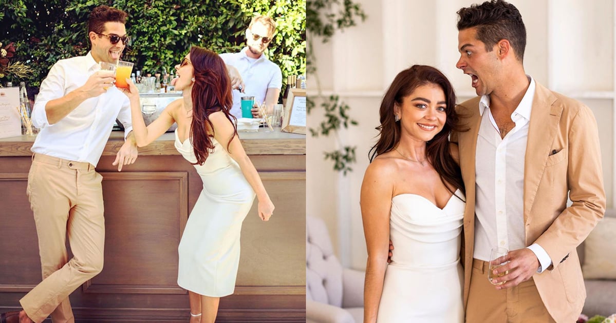 Sarah Hyland's Christian Siriano Engagement Party Dress | PS Fashion