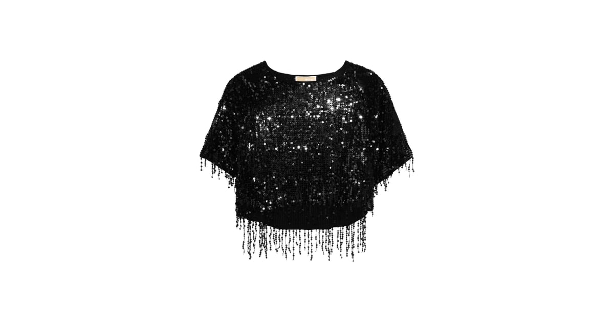 Michael Michael Kors Sequined Top ($250) | 24 Tops That Say 