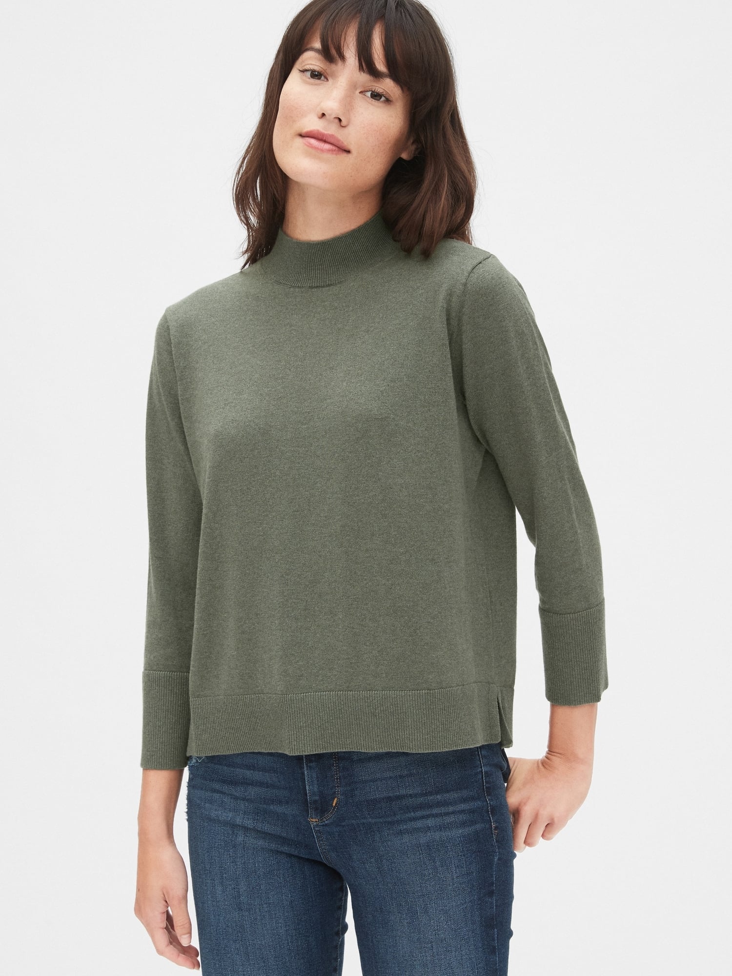 mock neck sweater gap