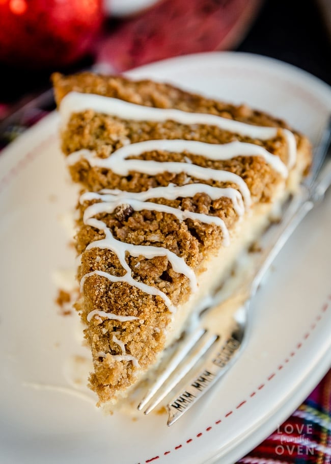 Easy Eggnog Crumb Cake