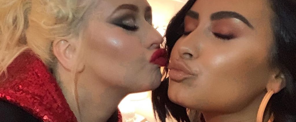 Demi Lovato at Christina Aguilera Vegas Concert Photos 2019