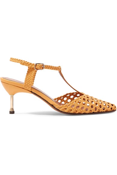 Souliers Martinez Sevilla 65 Woven Leather Pumps