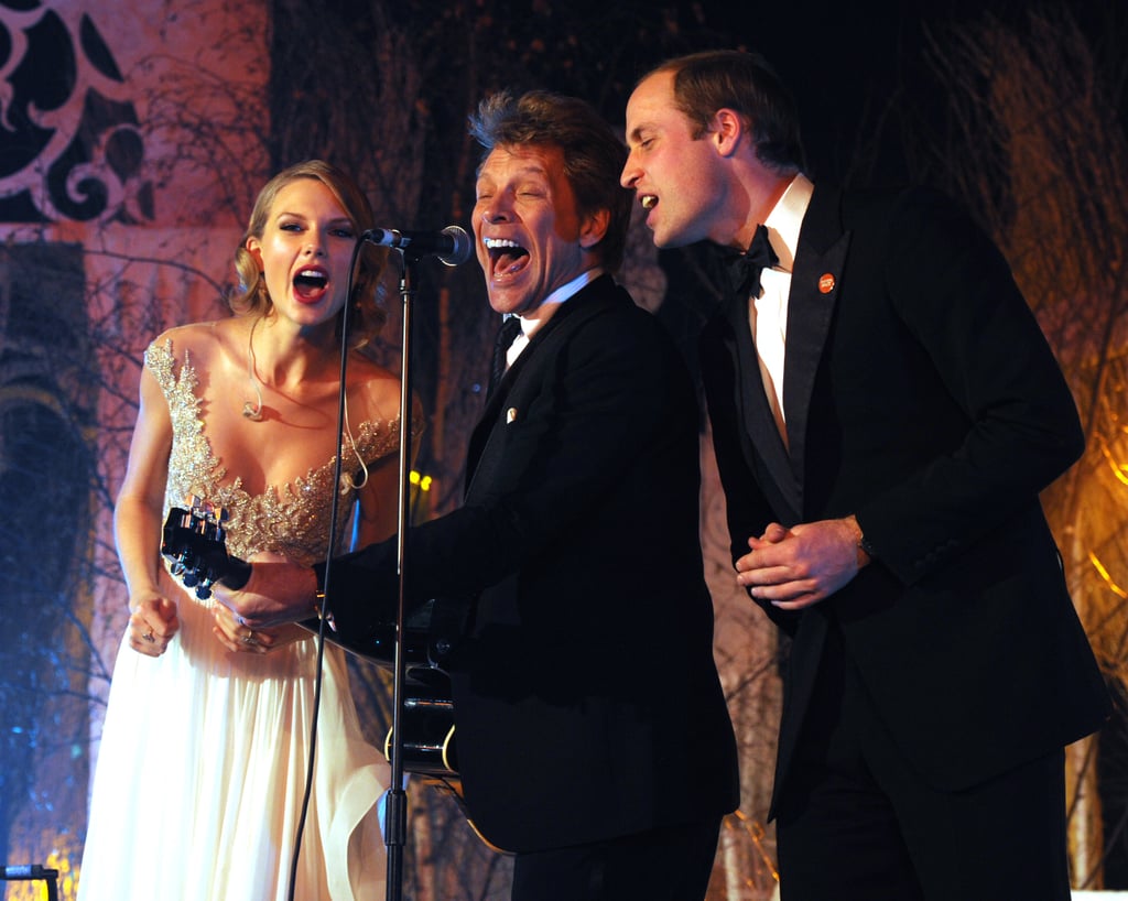 Taylor Swift, Jon Bon Jovi, and Prince William