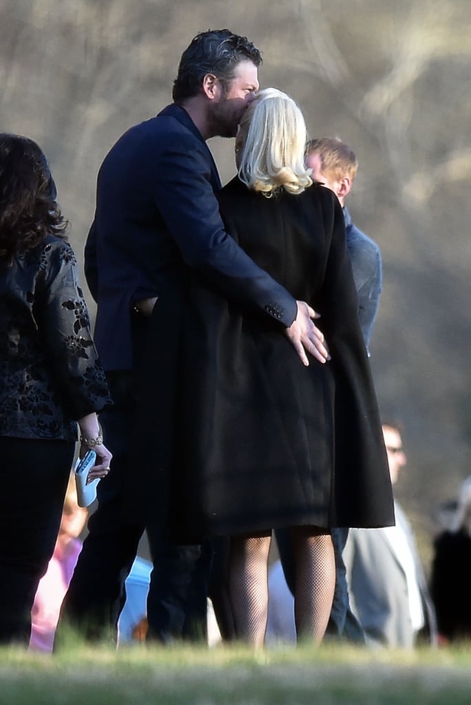 Gwen Stefani and Blake Shelton at RaeLynn's Wedding 2016