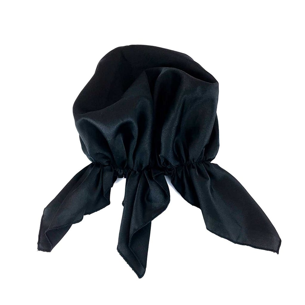 Kitsch Black Satin Head Scarf