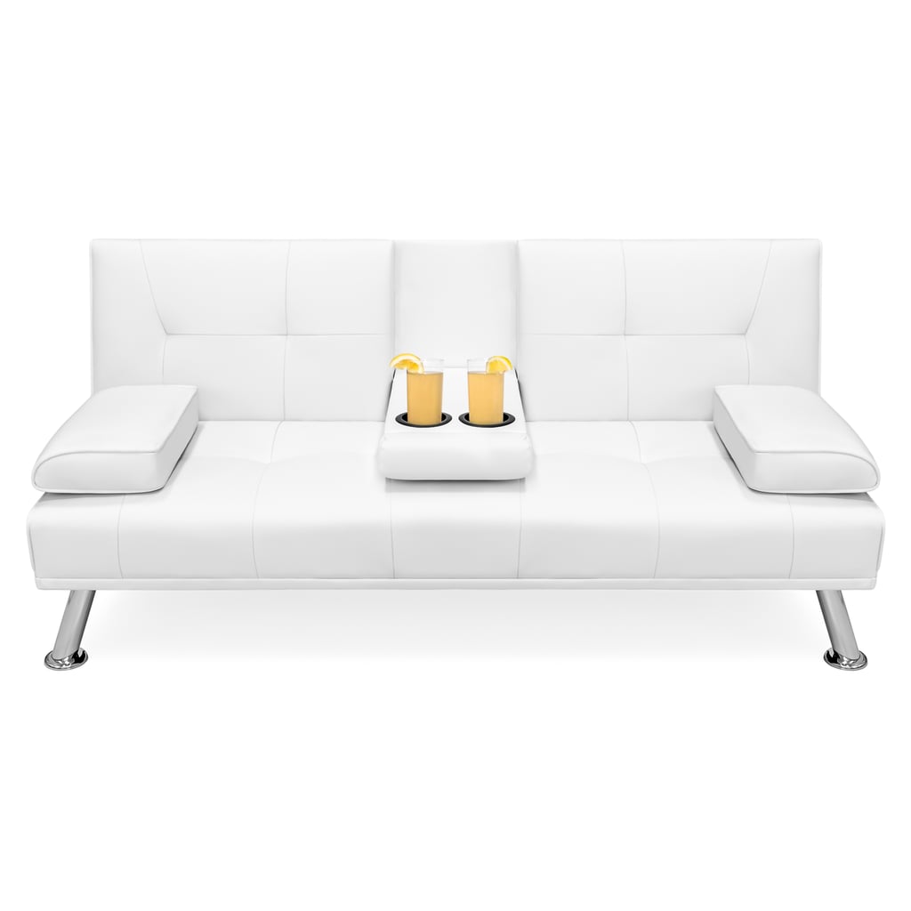 Best Choice Products Faux-Leather Futon Sofa