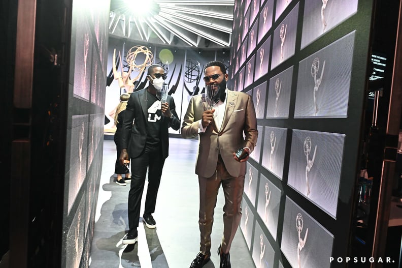 Sterling K. Brown and Anthony Anderson at the 2020 Emmys