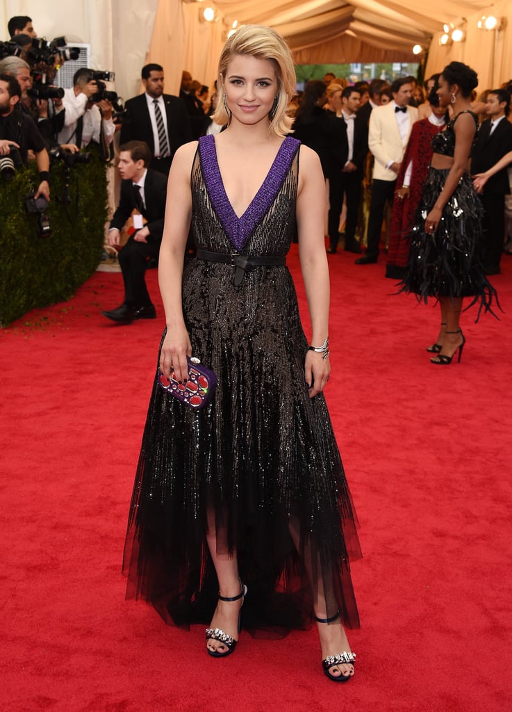 Lea Michele and Dianna Agron at the Met Gala 2014