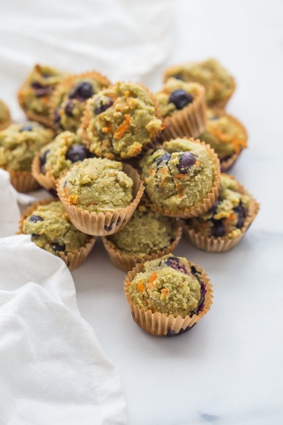 Gluten-Free Muffins With Blueberries and Avocado