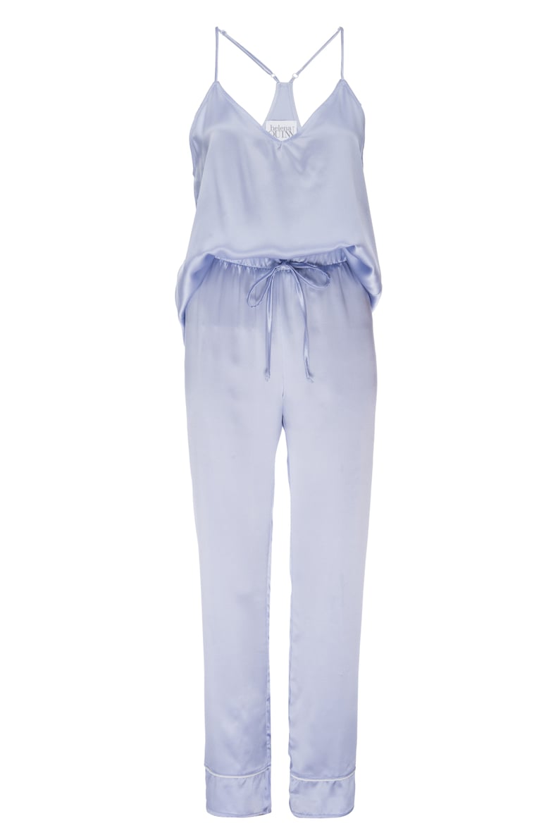 Helena Quinn Tank and Pant Set in Ice Blue Silk Charmeuse