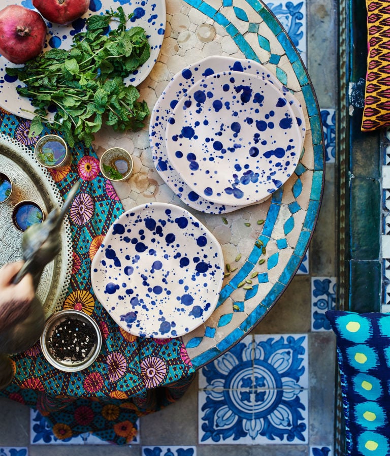Jassa plates ($5), side plates ($4), serving plate ($13)