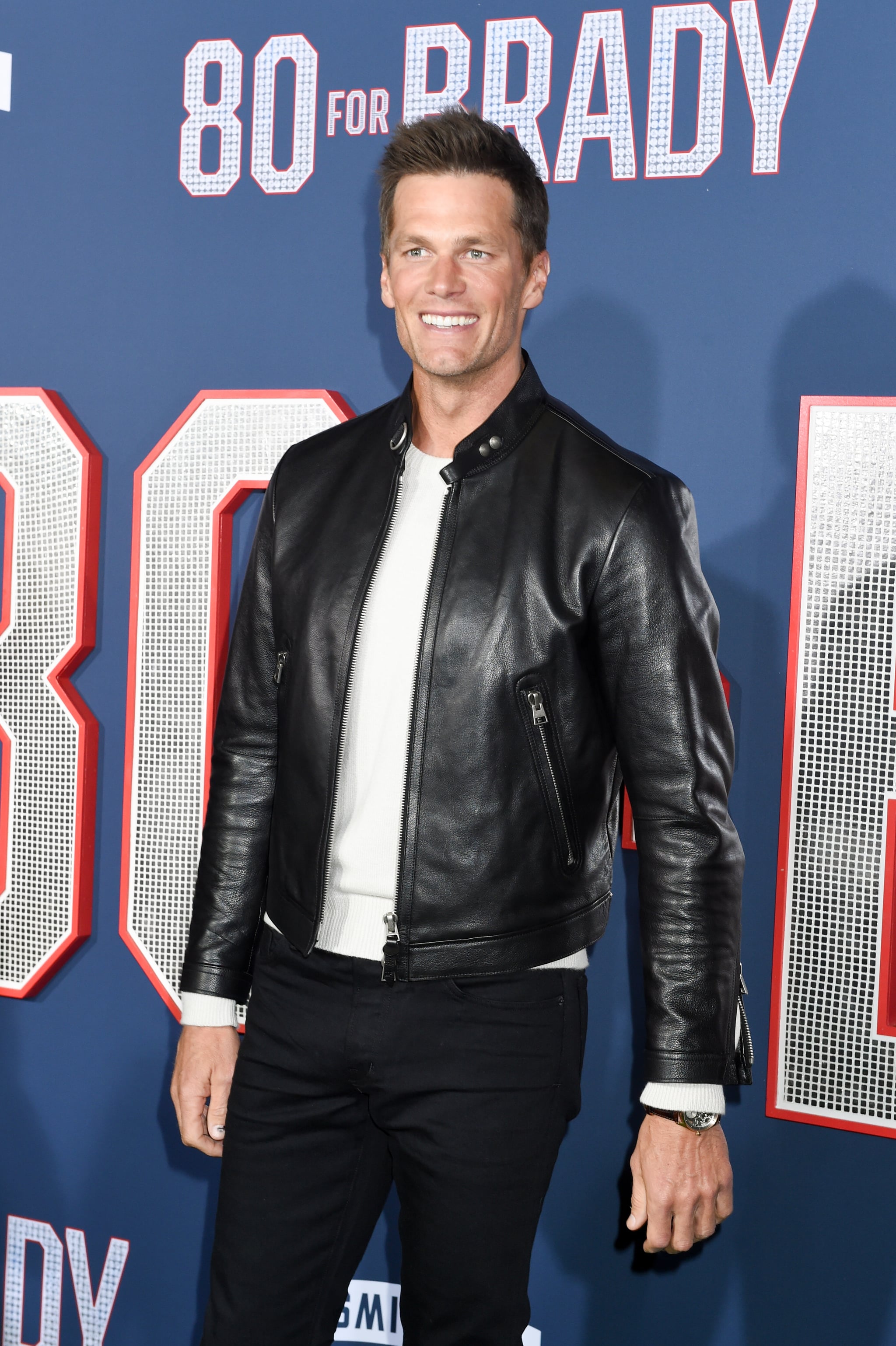 Tom Brady Dons Leather at 80 for Brady Premiere & Announces