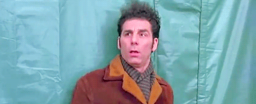 When Kramer Gets Beaned in the Head  Seinfeld GIFs 
