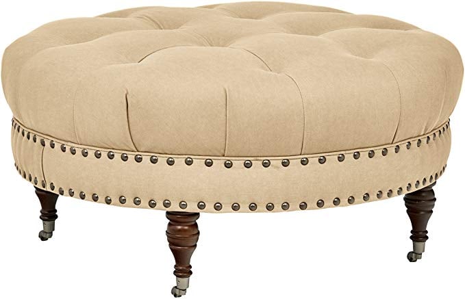 Stone & Beam Janelle Button Tufted Ottoman