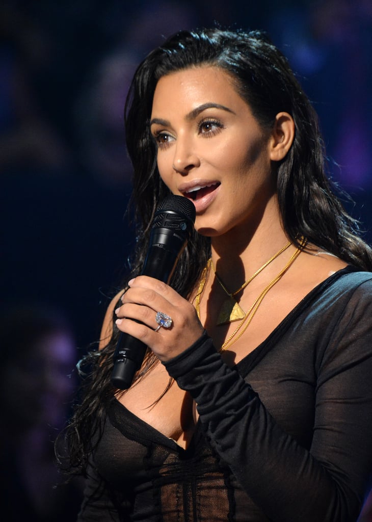 Kim Kardashian New Diamond Ring at MTV Video Music Awards