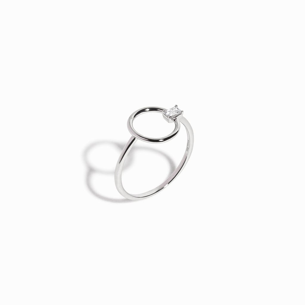 NYSSA Emerald Cut White Sapphire Ring ($90)