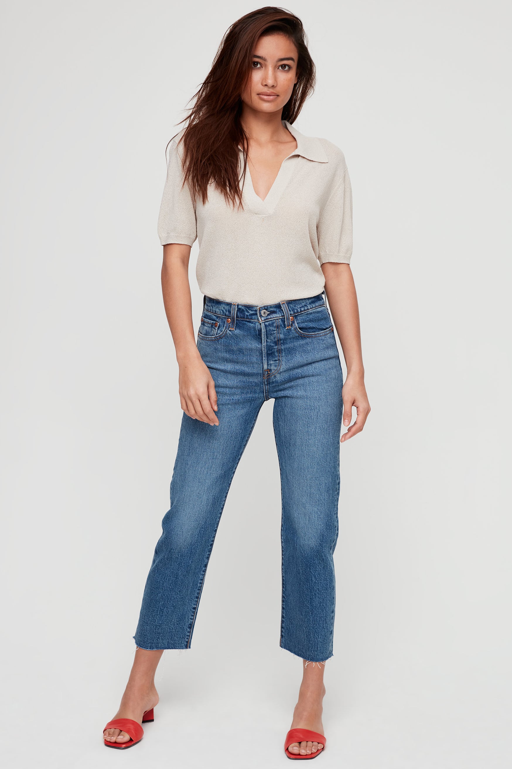 Levi's Wedgie Straight | 6 Denim Trends Taking Over This Fall | POPSUGAR  Fashion Photo 3