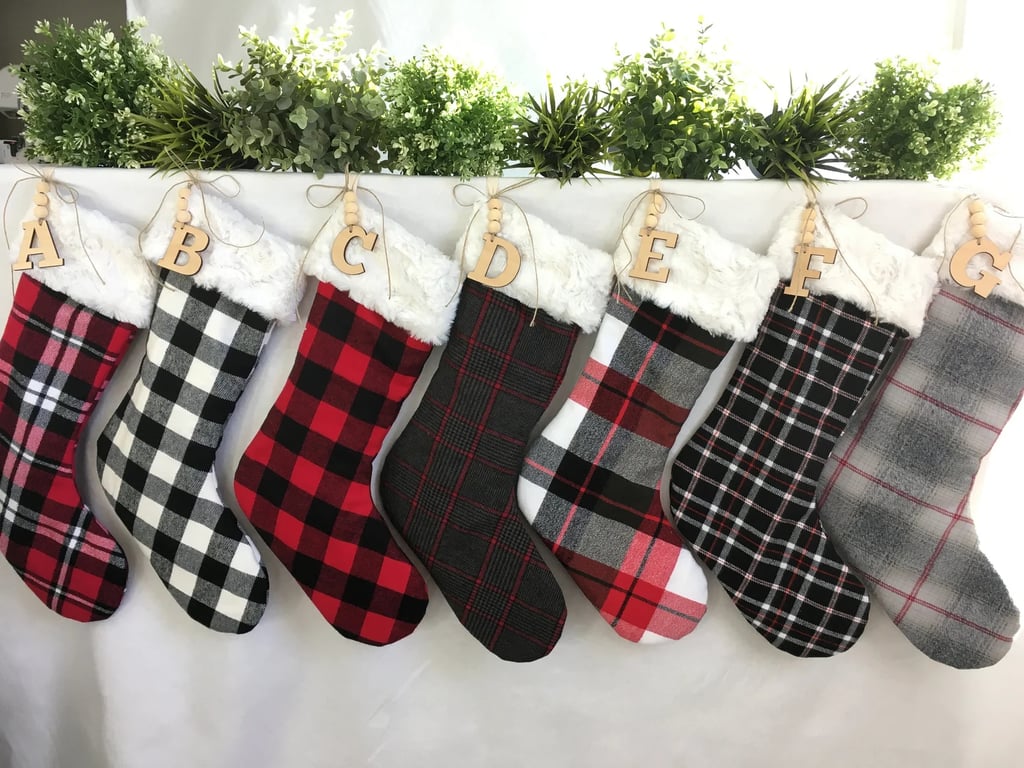 For the Mantle: Personalized Traditional Christmas Stockings