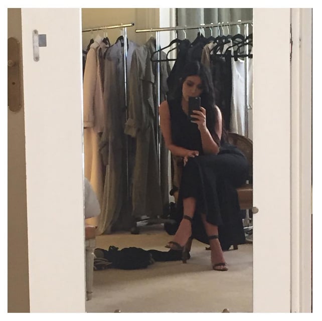 Kim Waited Patiently at Her Balmain Fitting