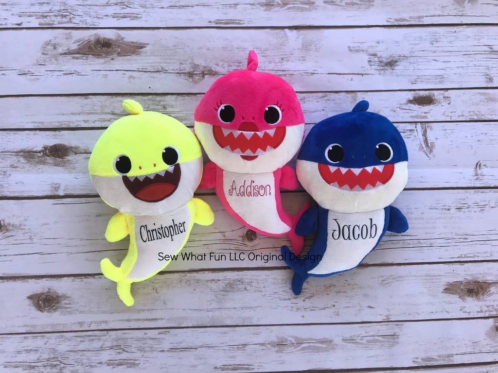 Personalized Baby Shark Plush Dolls