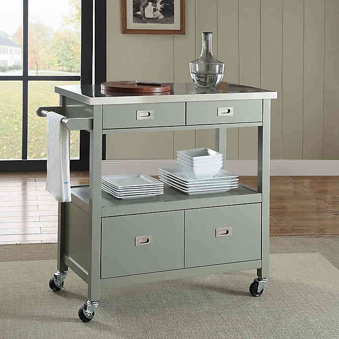 Sydney Kitchen Cart in Grey