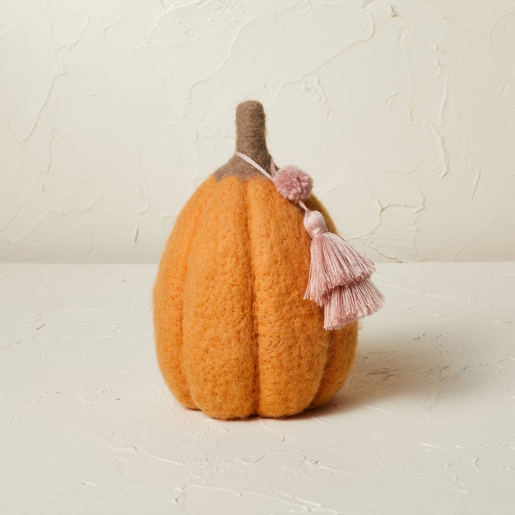 Pretty Pumpkin: Felted Pumpkin Figurine