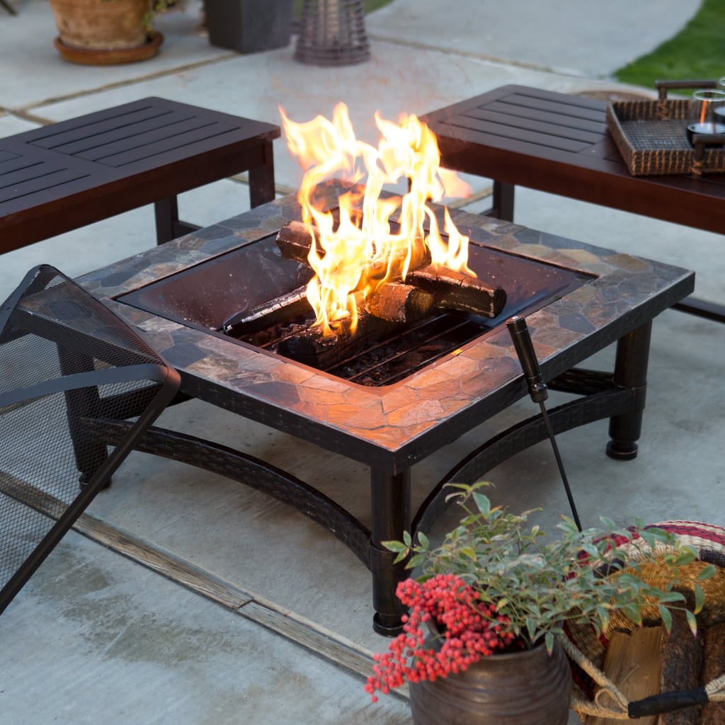 Square Slate Fire Pit