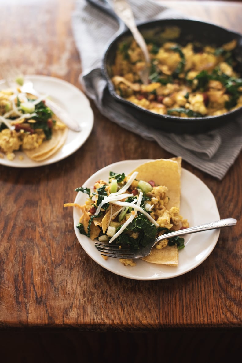 Green Migas With Chorizo