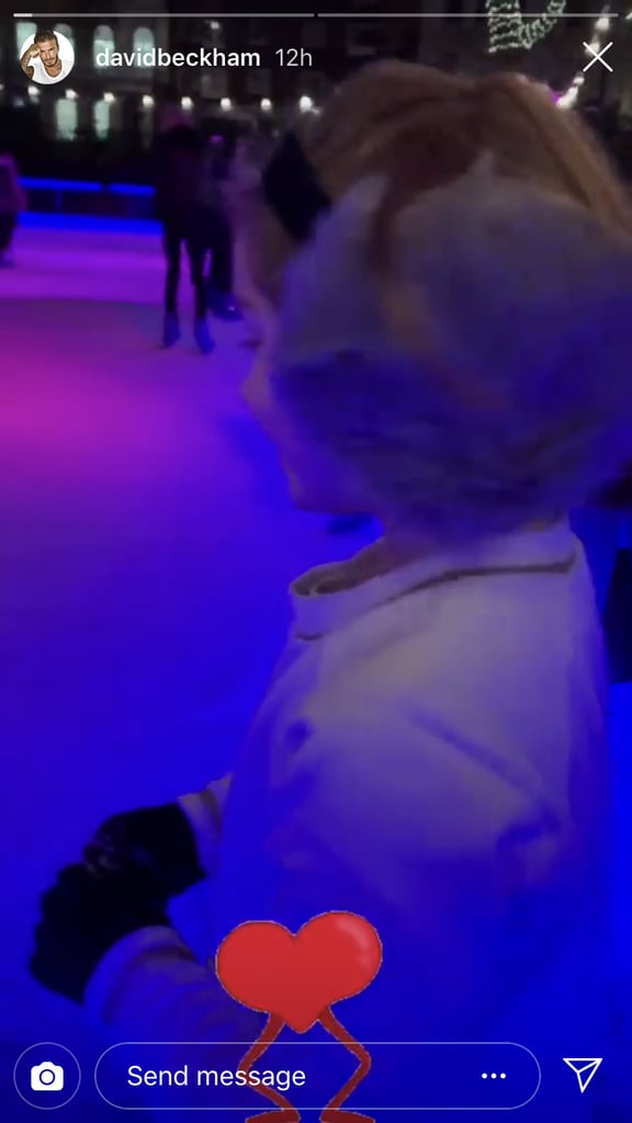 David Beckham and Harper Beckham Ice Skating November 2018 | POPSUGAR