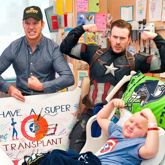 Chris Pratt and Chris Evans at Seattle Children's Hospital