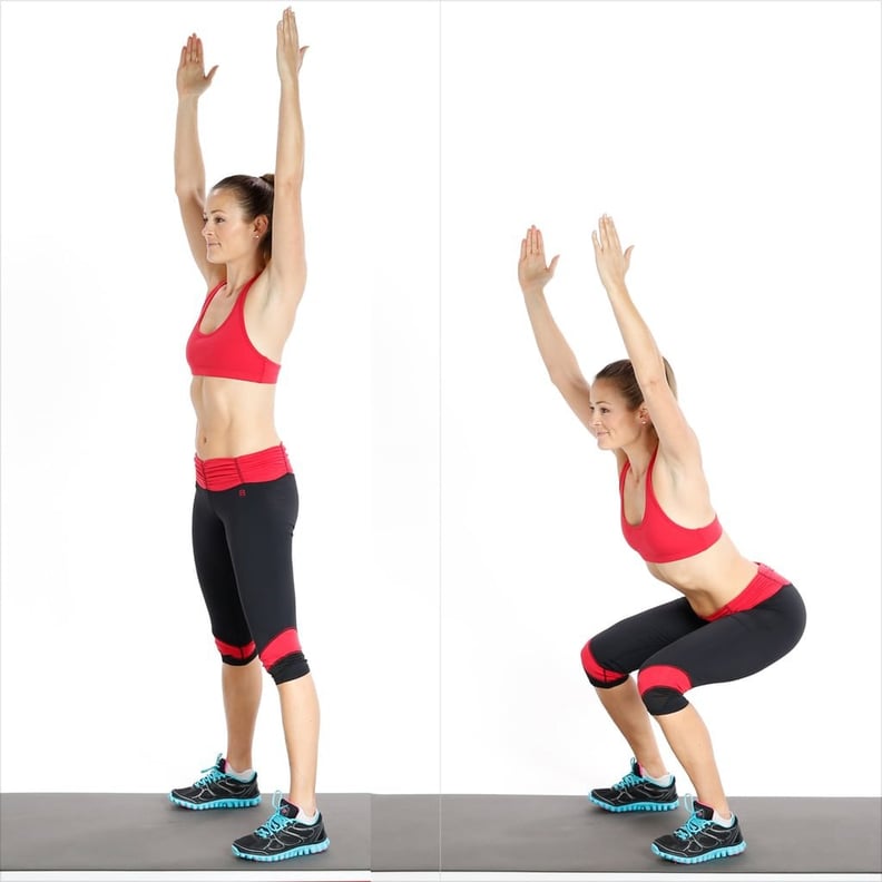 Instead of Burpees, Try Squat With Overhead Reach