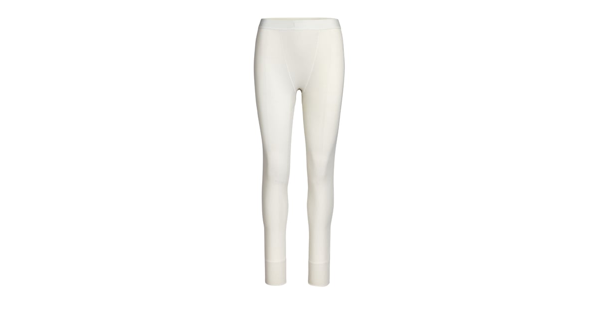 Skims Cotton Ribbed Thermal Legging in Bone Kim Kardashian Launches