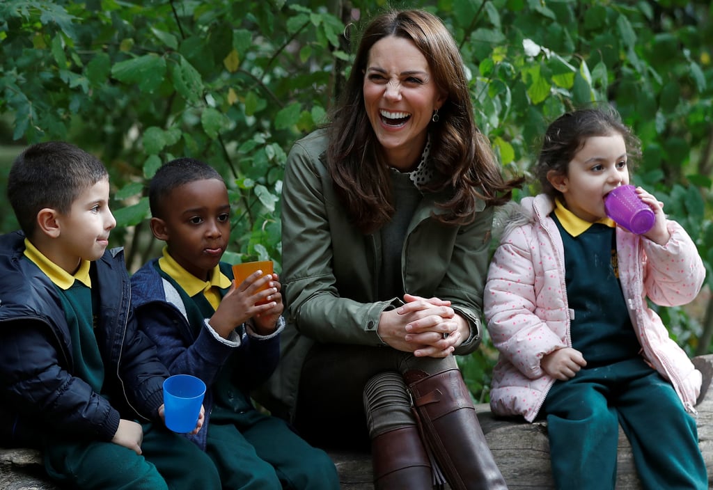 Kate Middleton With Kids at Sayers Croft Forest School 2018