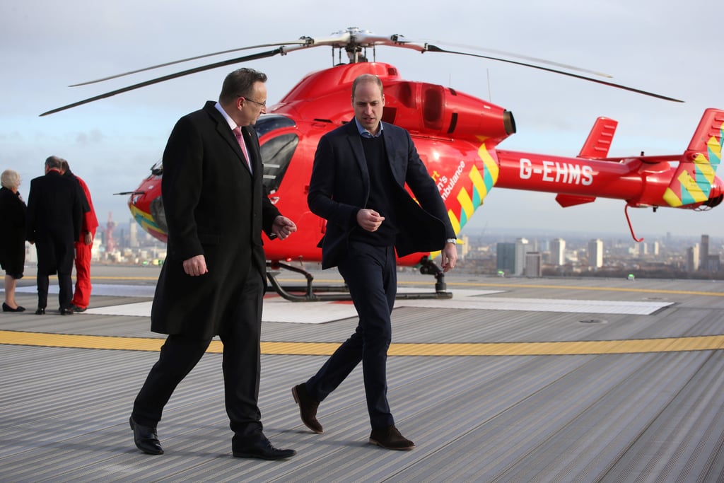 Prince William at the Royal London Hospital January 2019