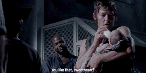 When she melts Daryl's cold heart into slush.