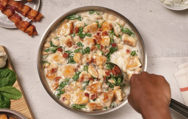 Italian Chicken Skillet With Spinach and Bacon