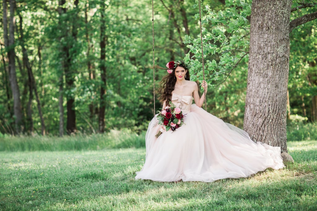 Woodsy Pink Bohemian Wedding