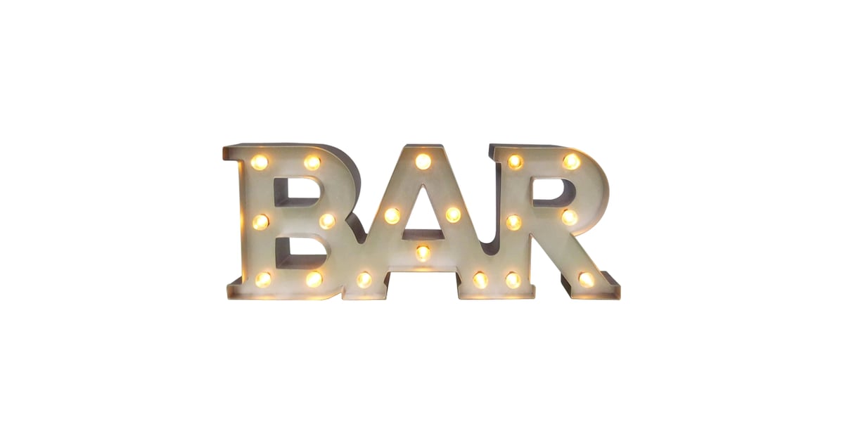 Bar Marquee LED Light Best Target Home Decor Gifts POPSUGAR Home