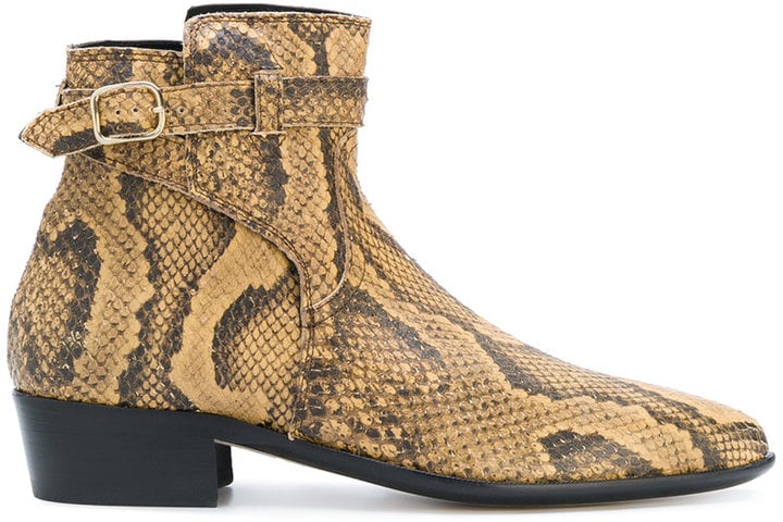Paul Smith Faux Snakeskin Ankle Boots