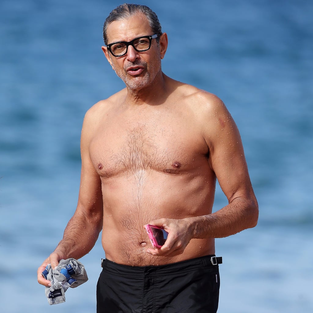 Jeff Goldblum Shirtless in Hawaii 