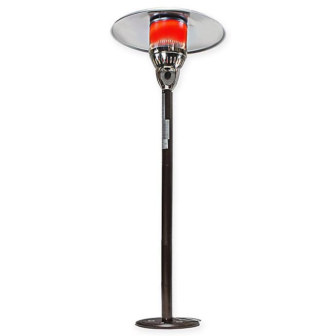 Lava Heat Italia Caldo T-Line Natural Gas Patio Heater in Heritage Bronze